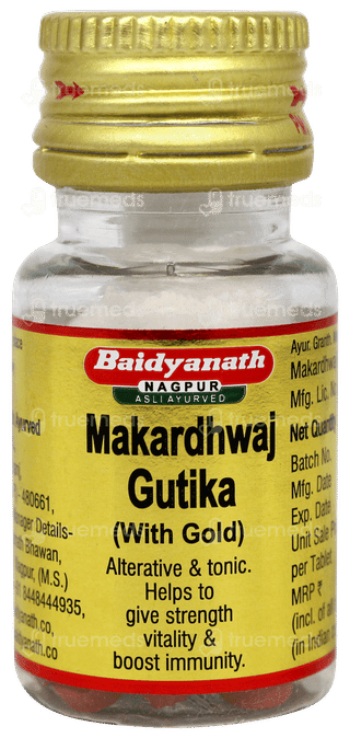 Baidyanath Makardhwaj Gutika With Gold Tablet 20