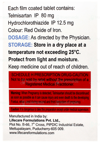 Telmiprime 80 H Tablet 15