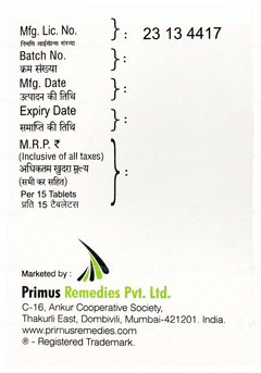 Telmiprime 80 H Tablet 15