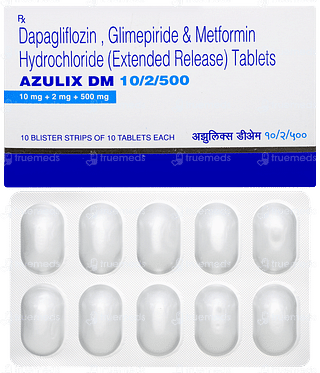 Azulix Dm 10/2/500 Tablet 10