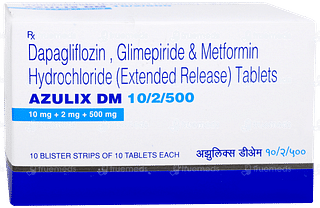 Azulix Dm 10/2/500 Tablet 10