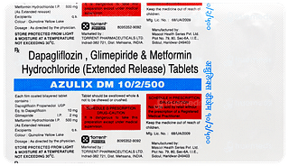 Azulix Dm 10/2/500 Tablet 10
