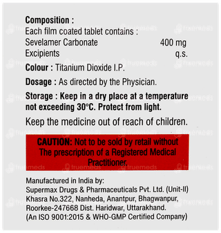 Sevalac 400 Tablet 10