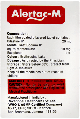 Alertac M 20mg/10mg Tablet 10
