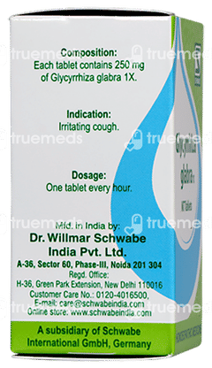 Dr Willmar Glycyrrhiza Glabra 1x Mt Tablet 20gm