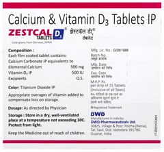 Zestcal D3 Tablet 15