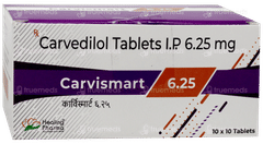 Carvismart 6.25 Tablet 10 Carvismart 6.25 Tablet 10