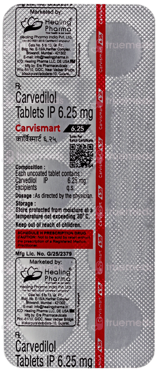 Carvismart 6.25 Tablet 10