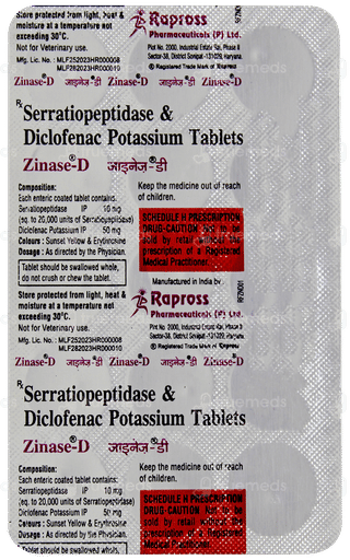 Zinase D Tablet 15