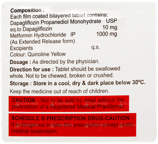 Dapasmart M 10/1000 Tablet 10