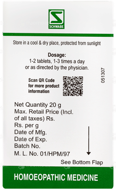 Dr Willmar Silicea Pentarkan Ptk 78 Tablet 20gm