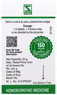 Dr Willmar Magnesium Phosphoricum Pentarkan Ptk 60 Tablet 20gm