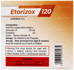 Etorizox 120 Tablet 10 Etorizox 120 Tablet 10