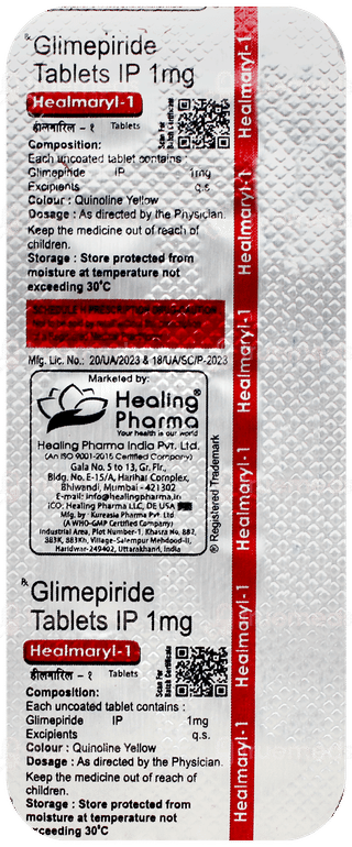 Healmaryl 1 Tablet 10