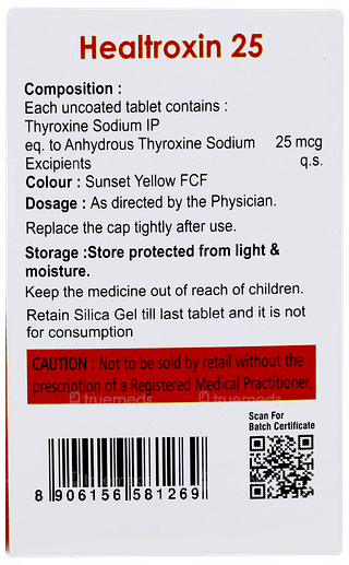 Healtroxin 25 Tablet 120