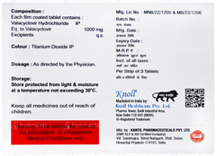 Valcoveer 1000 Tablet 3