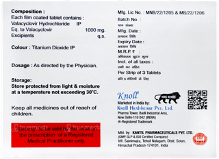 Valcoveer 1000 Tablet 3