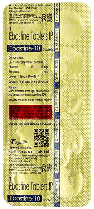 Ebastine 10 Tablet 10