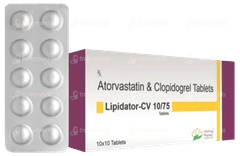 Lipidator Cv 10/75 Tablet 10 Lipidator Cv 10/75 Tablet 10