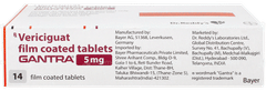 Gantra 5mg Tablet 14