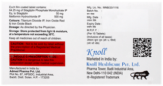 Sitagliptin M 50/500 Tablet 15