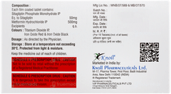 Sitaptin M 50/500 Tablet 15 Sitaptin M 50/500 Tablet 15