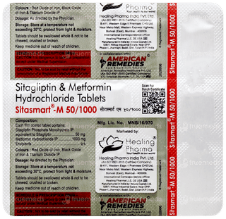 Sitasmart M 50/1000 Tablet 15
