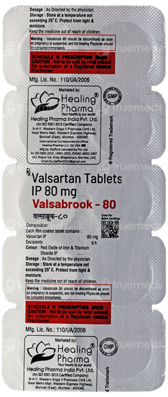 Valsabrook 80 Tablet 10 Valsabrook 80 Tablet 10