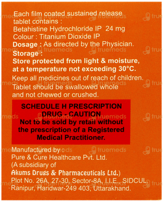 Vertihist 24 Tablet 15