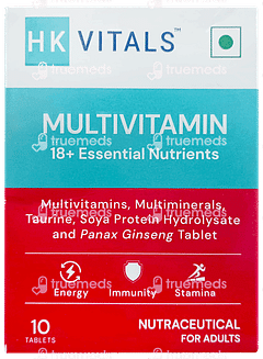 Healthkart Hk Vitals Multivitamin 18+ Essential Nutrients Tablet 10