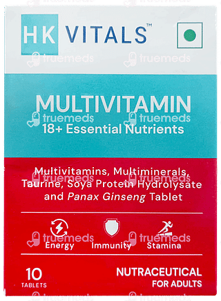 Healthkart Hk Vitals Multivitamin 18+ Essential Nutrients Tablet 10