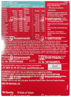 Healthkart Hk Vitals Multivitamin 18+ Essential Nutrients Tablet 10