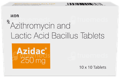 Azidac 250mg Tablet 10