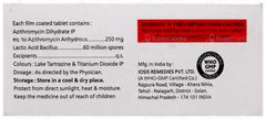 Azidac 250Mg Tablet 10