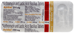 Azidac 250Mg Tablet 10