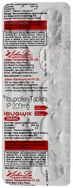 Ibuqwik 200Mg Tablet 10 Ibuqwik 200Mg Tablet 10