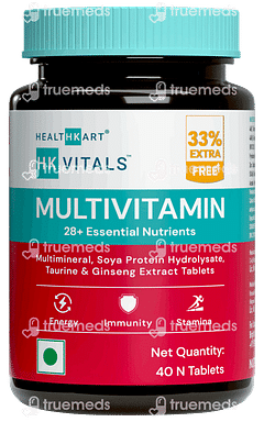 Healthkart Hk Vitals Multivitamin 28+ Essential Nutrients Tablet 40