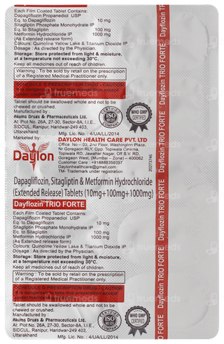 Dayflozin Trio Forte Tablet 10