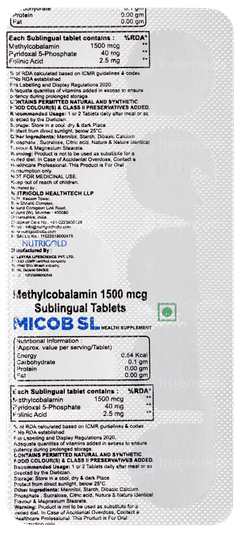 Micob Sl Tablet 10