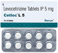 Cetloc L 5 Tablet 10