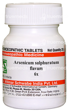 Dr Willmar Arsenicum Sulphuratum Flavum 6x Tablet 20gm Dr Willmar Arsenicum Sulphuratum Flavum 6x Tablet 20gm