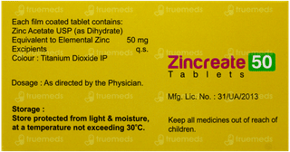 Zincreate 50 Tablet 10