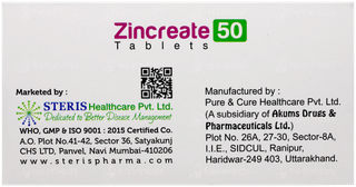 Zincreate 50 Tablet 10