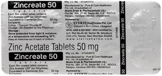 Zincreate 50 Tablet 10