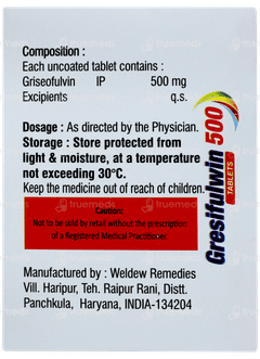Gresifulwin 500 Tablet 10
