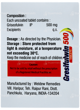 Gresifulwin 500 Tablet 10