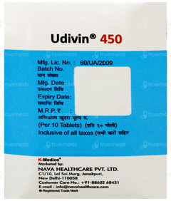 Udivin 450 Tablet 10 Udivin 450 Tablet 10