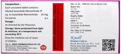 Knoll Isotrate 10 Tablet 10 Knoll Isotrate 10 Tablet 10