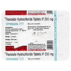 Urivoxate 200Mg Tablet 15 Urivoxate 200Mg Tablet 15