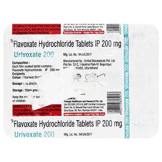 Urivoxate 200Mg Tablet 15